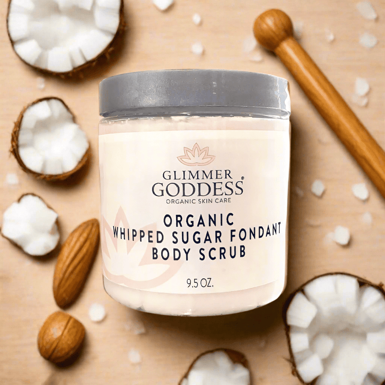 Organic Whipped Sugar Body Scrub 10 oz – Crepey Skin Treatment & Exfoliator Neroli (Sweet Orange) variant_skuc