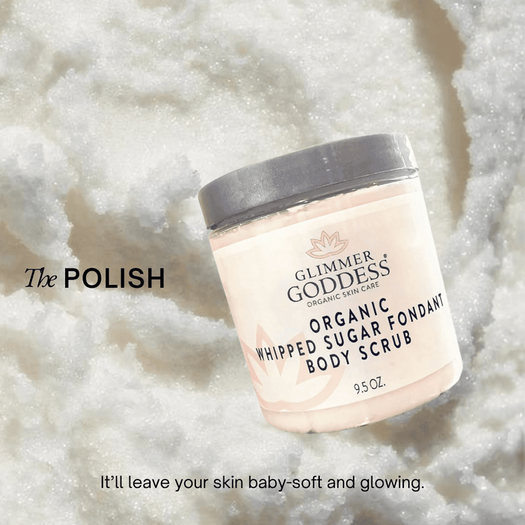 Organic Whipped Sugar Body Scrub 10 oz – Crepey Skin Treatment & Exfoliator Neroli (Sweet Orange) variant_skuc