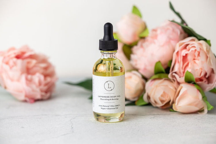 Lavender Body Oil, Natural Moisturizing Body Oil variant_skuc