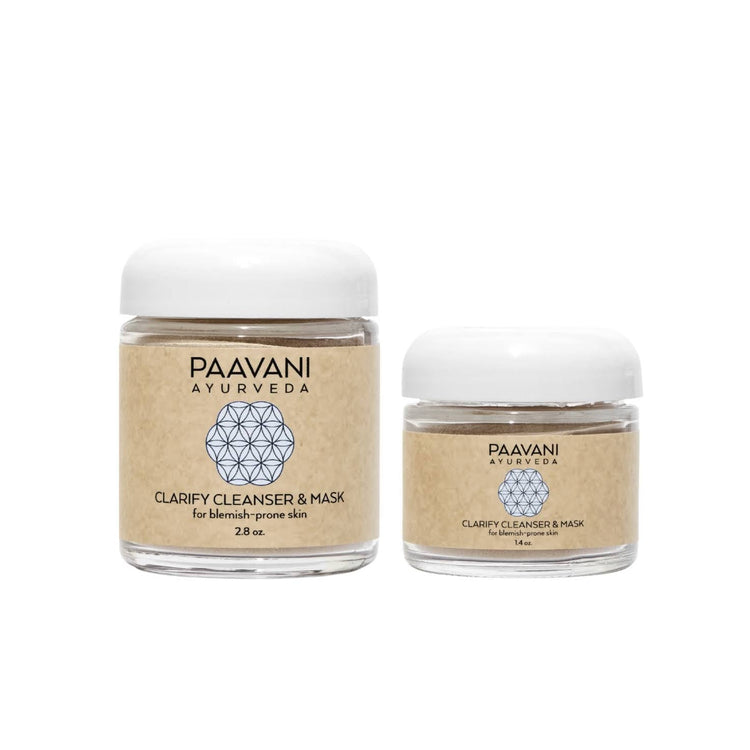 Clarify Cleanser & Mask | Ayurvedic Cleansing Grains for Blemish-Prone Skin 2 oz / Glass Jar variant_skuc