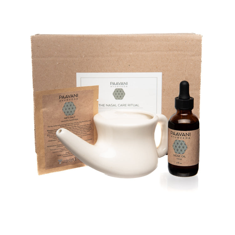 Nasal Care Ritual | Ayurvedic Neti & Nasya Kit for Sinus Health variant_skuc