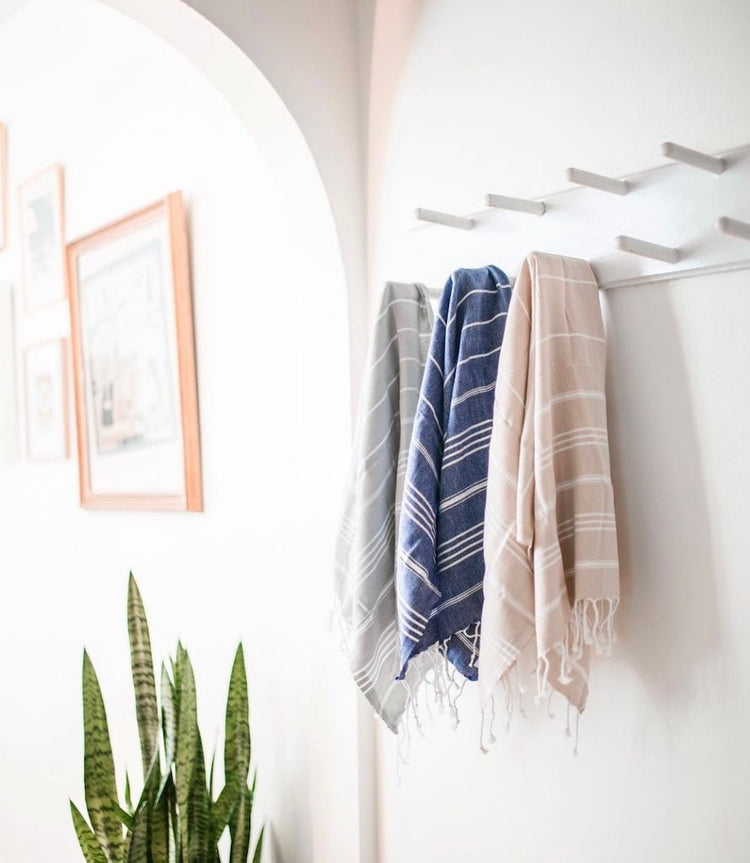 Classic Turkish Hand Towel Black variant_skuc