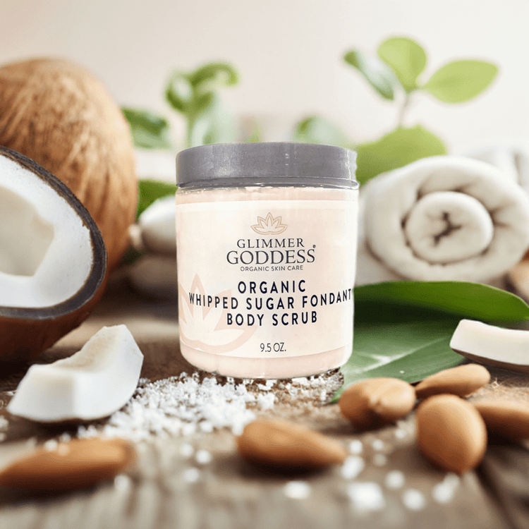 Organic Whipped Sugar Body Scrub 10 oz – Crepey Skin Treatment & Exfoliator Neroli (Sweet Orange) variant_skuc