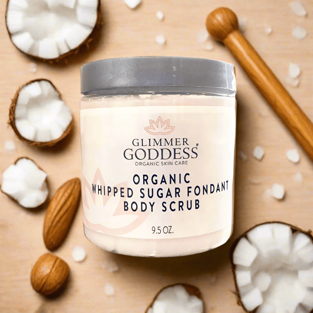 Organic Whipped Sugar Body Scrub 10 oz – Crepey Skin Treatment & Exfoliator Neroli (Sweet Orange) variant_skuc