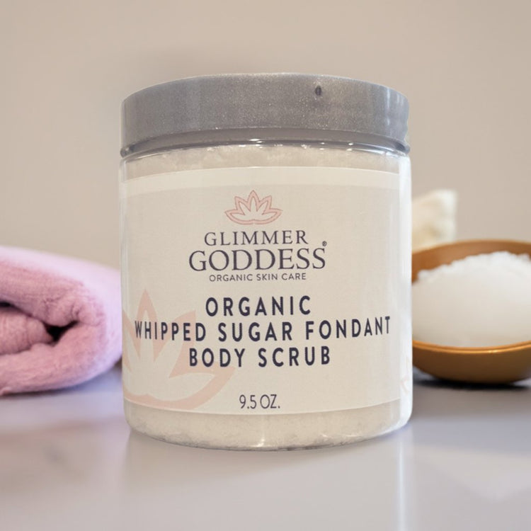 Organic Whipped Sugar Body Scrub 10 oz – Crepey Skin Treatment & Exfoliator Neroli (Sweet Orange) variant_skuc