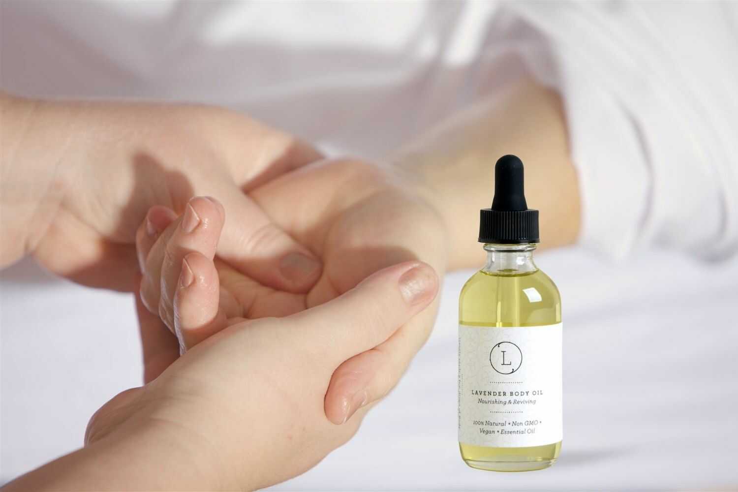 Lavender Body Oil, Natural Moisturizing Body Oil variant_skuc