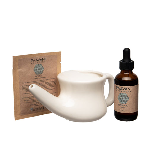 Nasal Care Ritual | Ayurvedic Neti & Nasya Kit for Sinus Health variant_skuc