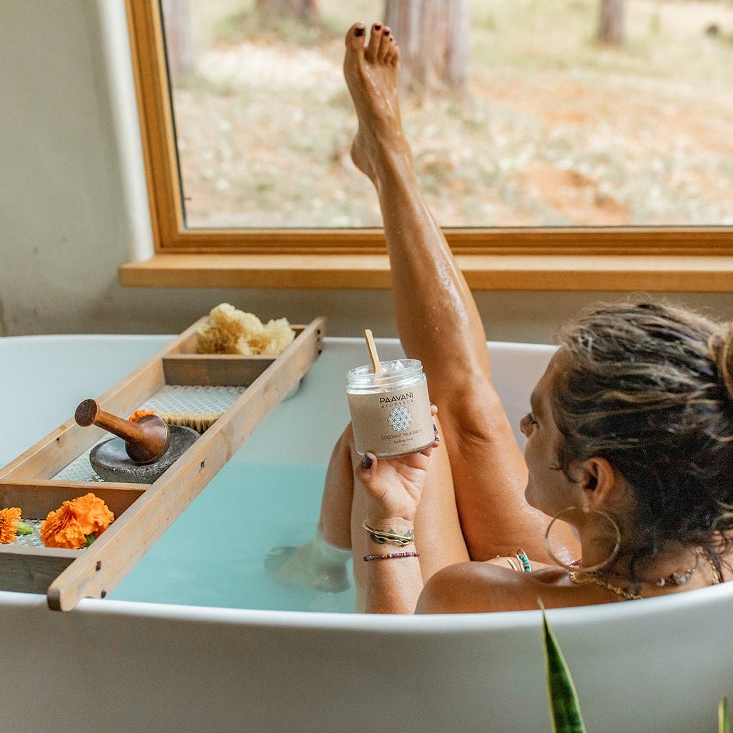 Coconut Milk Bath | Ayurvedic Herbal Soaking Ritual for Skin & Spirit Compostable Refill variant_skuc